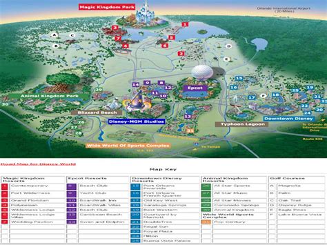 A DREAM COME TRUE: TOURIST MAP OF THE ROUTES IN ORLANDO