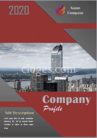 company profile word template