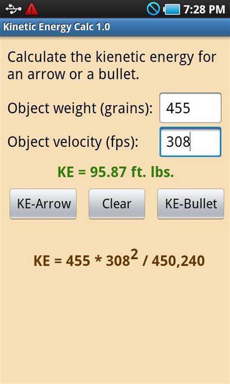 Kinetic Energy Calculator APK do pobrania na Androida