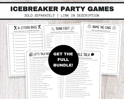 Trivia Game Printable Quick Party Games Adult Birthday - Etsy