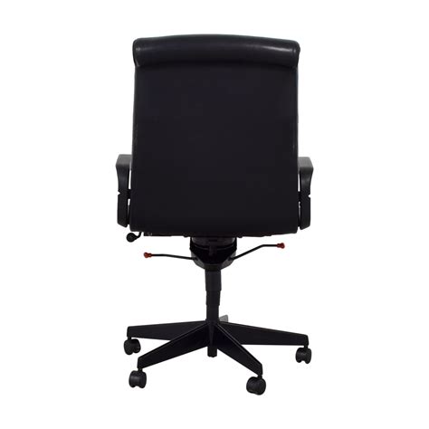 Ikea Black Leather Office Chair / Turbo black leather power recliner. - itiscouragethatcounts