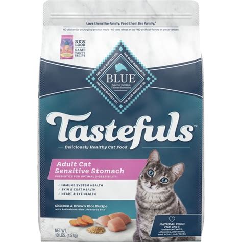 Blue Buffalo Tastefuls Sensitive Stomach Natural Adult Dry Cat Food With Chicken - 10lbs : Target