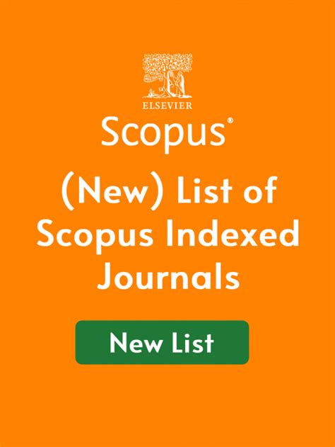 (New) List of Scopus Indexed Journals » Open access journals