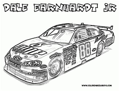 Get This Nascar Coloring Pages Printable for Boys 73184