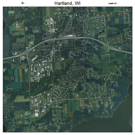 Aerial Photography Map of Hartland, WI Wisconsin