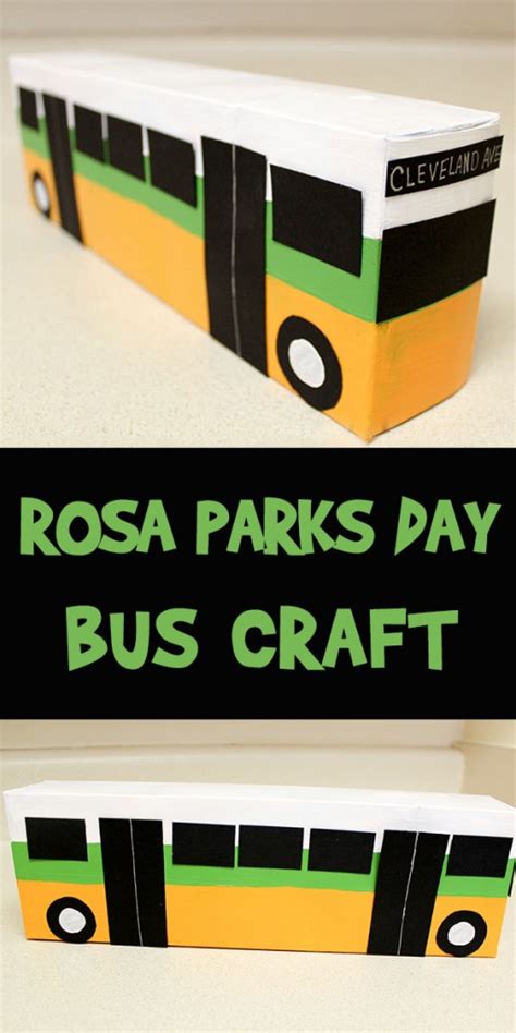 Rosa Parks Day Bus Craft - Woo! Jr. Kids Activities