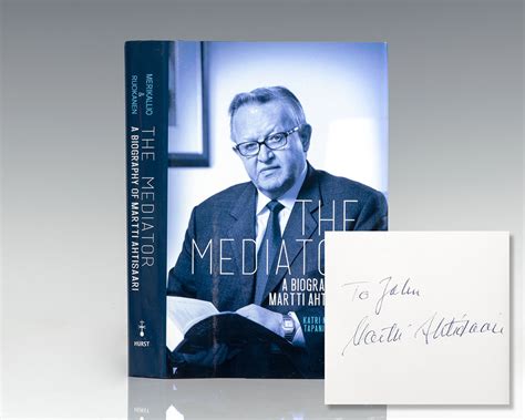 Martti Ahtisaari First Edition Signed
