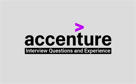 Accenture Interview Questions and Experience