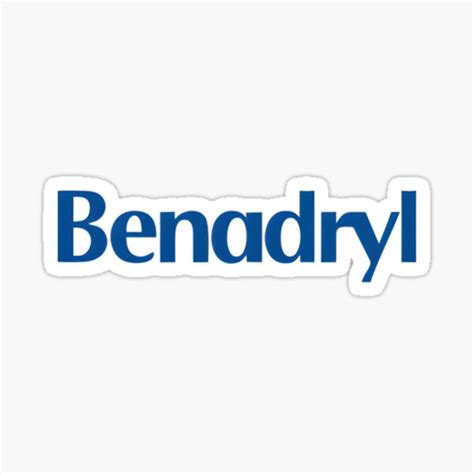 "Amazing Benadryl Logo Essential " Sticker for Sale by wminglesnyj ...