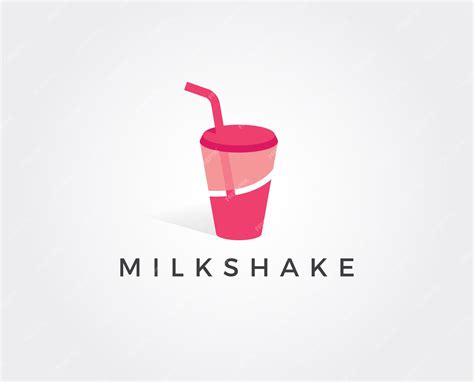 Premium Vector | Milkshake logo template