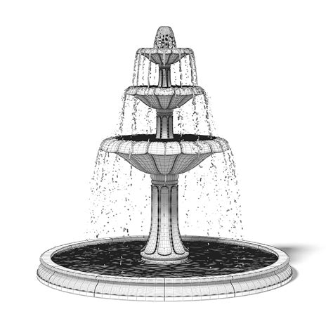 Large Fountain 3D Model #Large, #Fountain, #Model Fountain Design, Wall ...