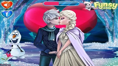 Sweet Kissing Elsa And Jack Frost - Frozen Kissing Game - Disney Princess Elsa Games For Kids ...