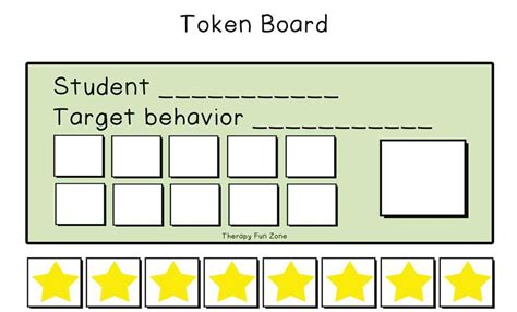 Token Board template - Therapy Fun Zone | Token board, Token economy, Token system