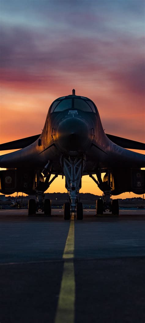 Military Rockwell B-1 Lancer, Warplane, Bomber, Aircraft, 1440x3200 Phone HD Wallpaper