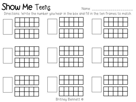 Double Ten Frame Worksheets Worksheets For All | Free Worksheets Samples