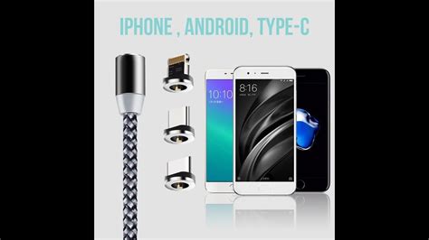 360° Round Magnetic Phone Charger for Iphone, Android and Type C ...