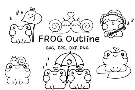 Cute Frog Coloring Page