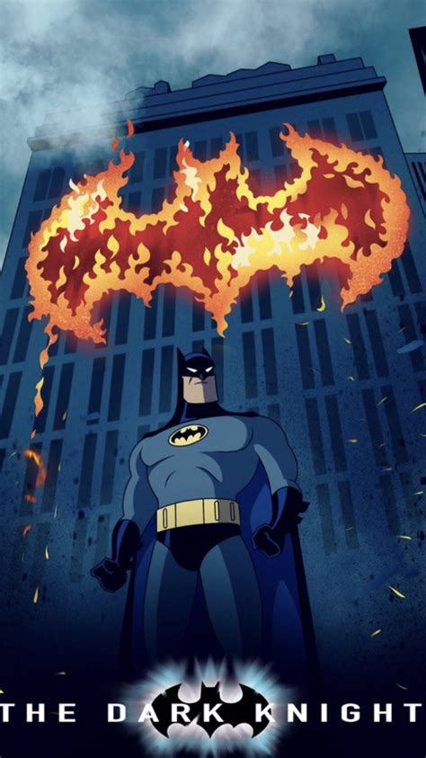 Nolan Batman Movie Posters Done as 90u2019s Animated Series Batman ...