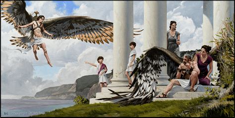 The Flight Of Icarus Painting at PaintingValley.com | Explore collection of The Flight Of Icarus ...