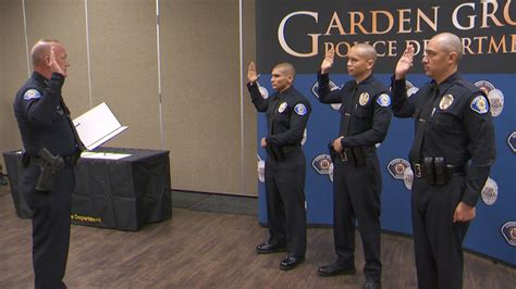 Garden Grove Police Department's New Officers - YouTube