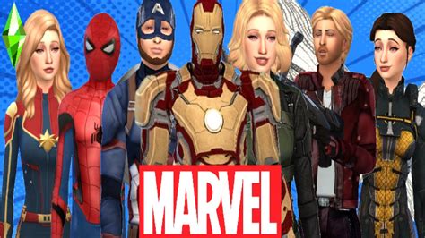 Sims 4 MARVEL cc haul [Maxis Match] I Over 50 super items! I Rebeccas Creations - YouTube