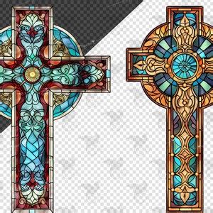 Stained Glass Crosses Clipart Fantasy Clip Art Graphics and Collage ...