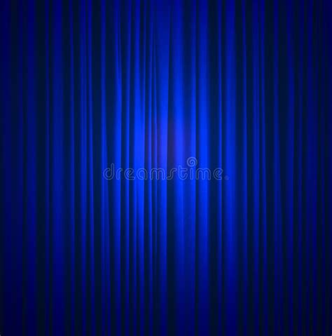 Blue Silk Curtain Background Stock Image - Image of linen, curtain ...