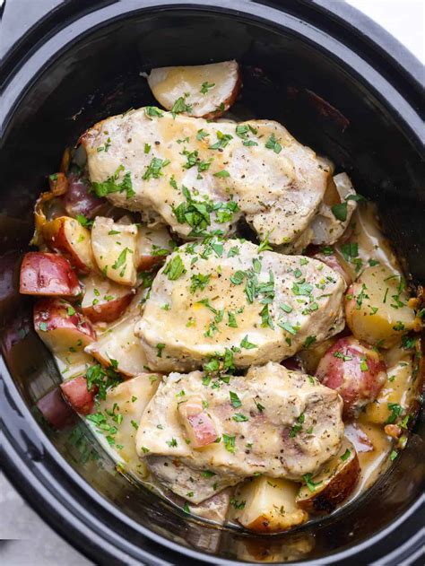 Slow Cooker Creamy Ranch Pork Chops - Yummy Recipe