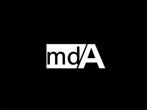 MDA Logo and Graphics design vector art, Icons isolated on black background 19586051 Vector Art ...