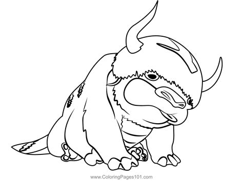 Appa From Avatar The Last Airbender Coloring Page | Avatar the last ...