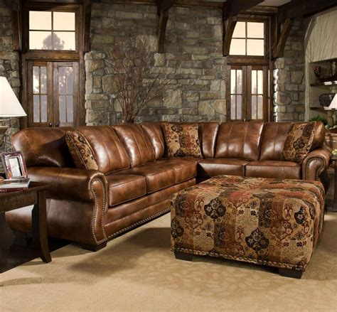 Awesome Leather Couch | Living room leather, Sectional sofas living room, Rustic sectional sofas