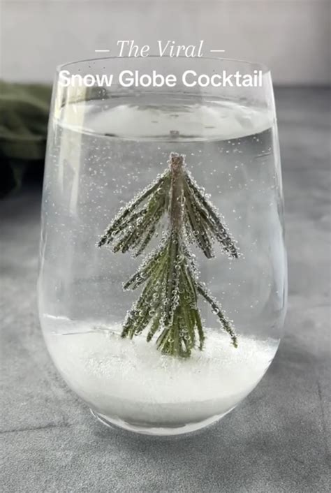 This Snow Globe Cocktail Is the Cutest Addition to a Winter Party