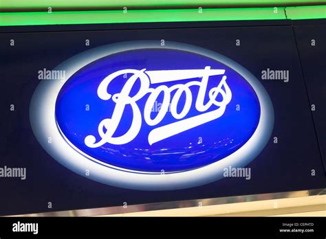 Boots logo chemist hi-res stock photography and images - Alamy