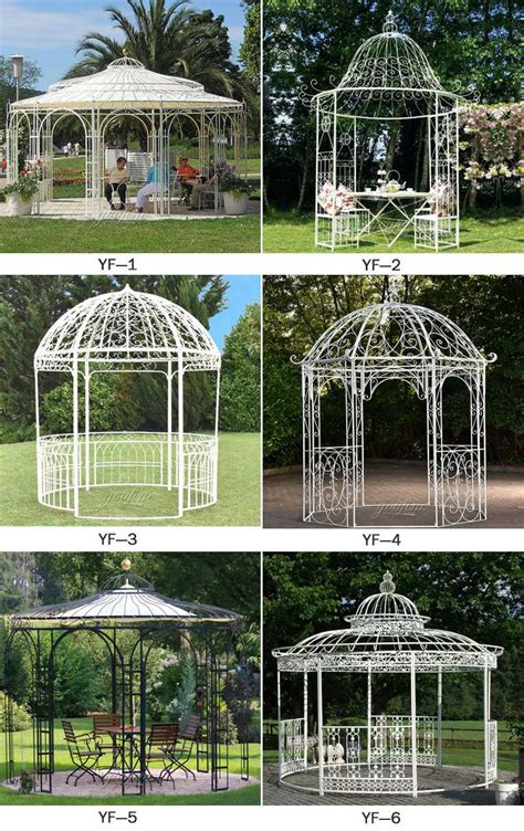 Outdoor Ornamental Garden Wrought Iron Gazebo for Weddings-YouFine