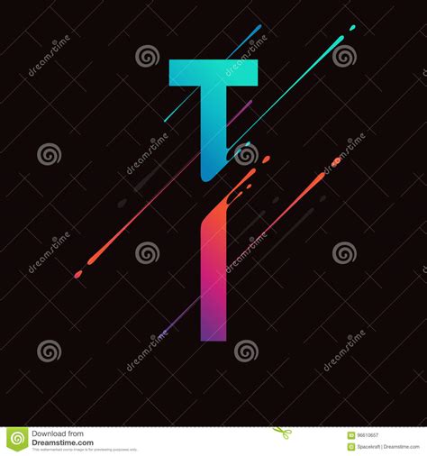 Modern Abstract Colorful Alphabet. Dynamic Liquid Ink Splashes Letter. Vector Design Element for ...