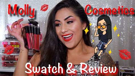 Molly Cosmetics| Swatch and Review - YouTube