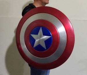 Captain America Vibranium Shield Made of Aluminum Alloy 1:1 Scale Cosplay Prop | eBay