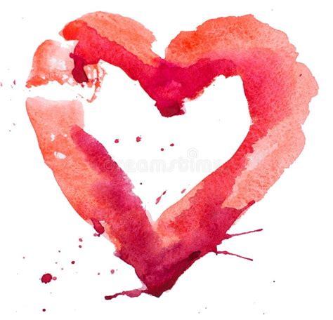 Watercolor Heart. Concept - Love, Relationship, Art, Painting Stock Illustration - Illustration ...