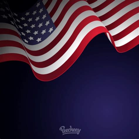 American flag illustration Free vector in Adobe Illustrator ai ( .ai ) vector illustration ...