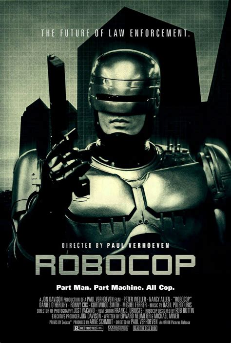 Robocop movie poster | Robocop, Science fiction movie posters, Badass movie