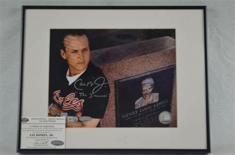 Lot Detail - Cal Ripken Jr. w/Lou Gehrig Autographed "Ironman" Photo