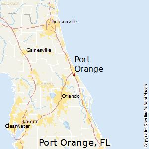 Florida Map Port Orange - Angela Maureene