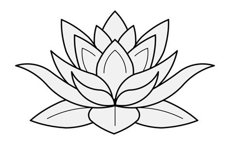 Black And White Lotus Tattoo