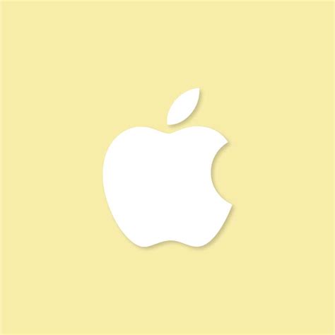 Apple Aesthetic Icon Yellow Vector - (.Ai .PNG .SVG .EPS Free Download)