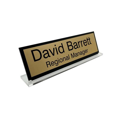 Desk Name Plate, Personalized Wooden Desk Sign, Office Name Sign, American Flag Background ...