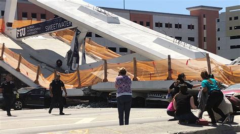 Pedestrian bridge collapses at university; injuries unclear