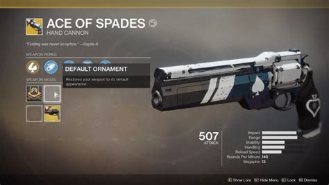 Ace Of Spades Gameplay Destiny 2 - IHSANPEDIA