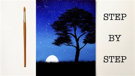 Easy Night Sky Painting