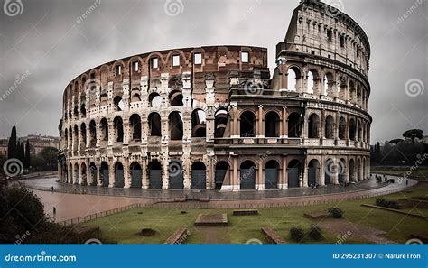 Colosseum Colosseum at Night Generative AI Stock Illustration ...