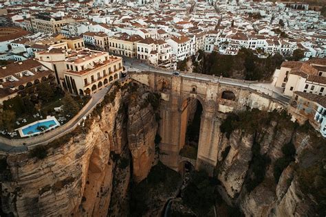 New Bridge aerial view in Ronda #2 Photograph by Songquan Deng - Pixels